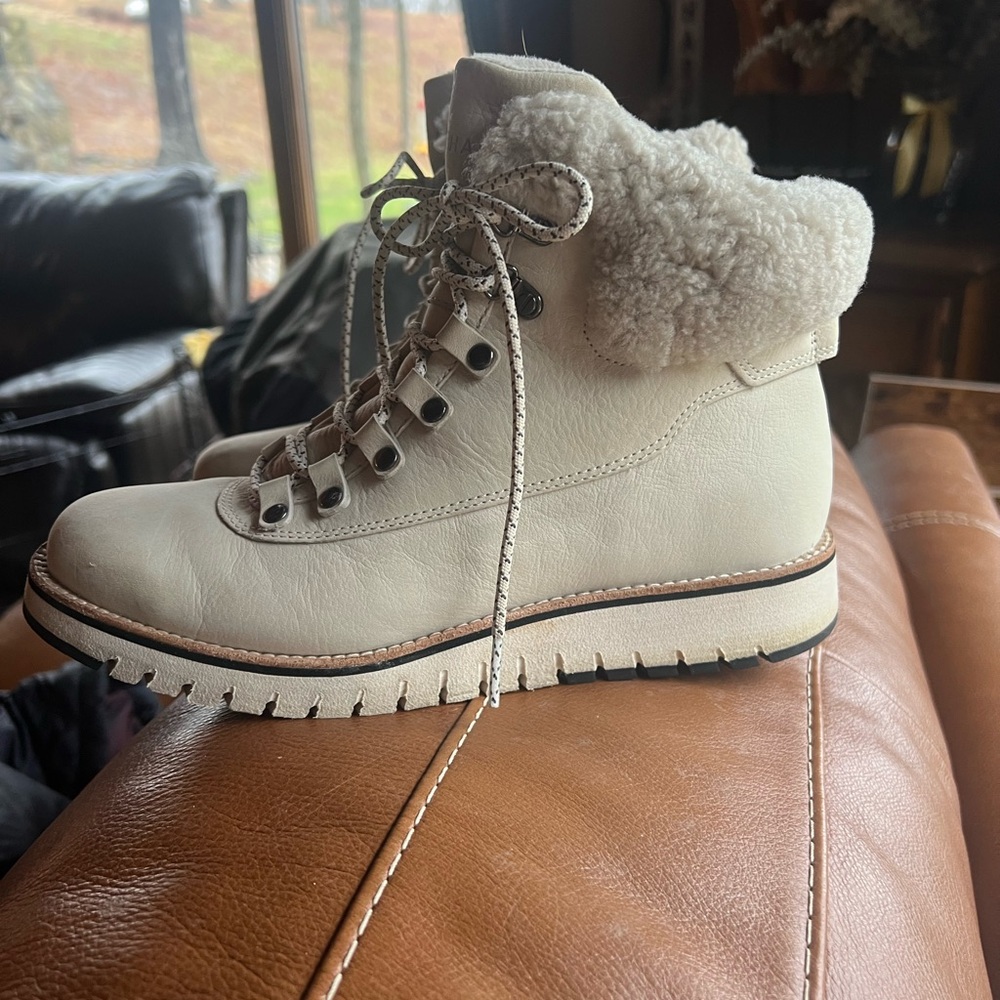Cole Haan Zerogrand waterproof hiking boots.